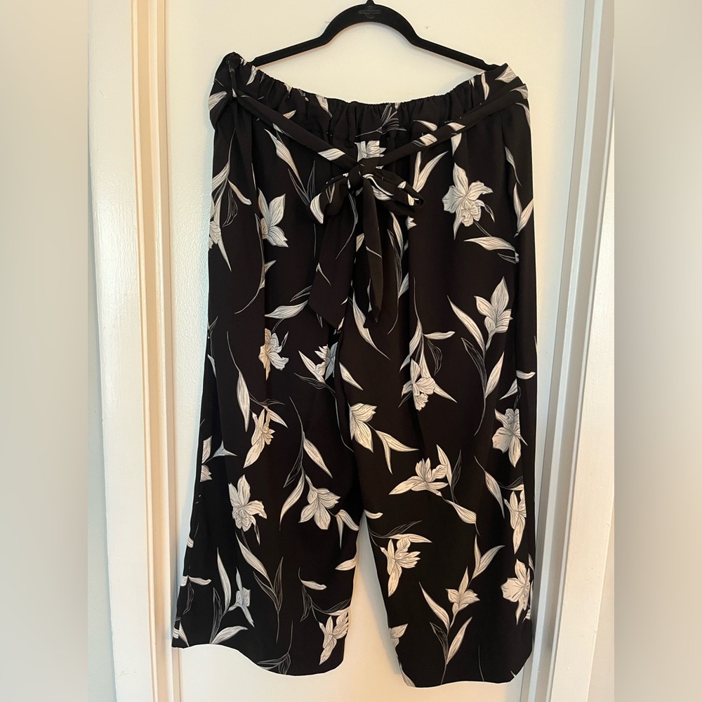 a new day Black and White Wide Leg Jumpsuit